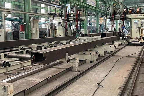 Box shaped steel columns Box shaped steel columns